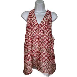 3 for $15 - Greylin Red & Pink Patterned Sleeveless Tank Top,‎ SZ Large